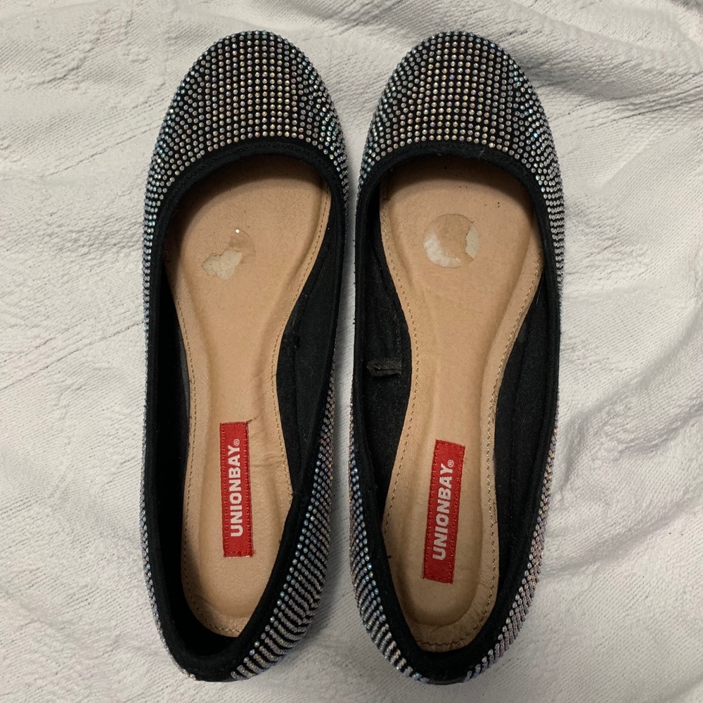 Unionbay Twinkle Sparkle Rhinestone Flats